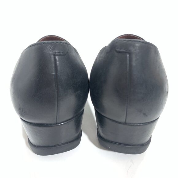 Dansko Black Leather Wedged Comfort Professional Shoes Size 38 EU 7.5-8 US - Picture 10 of 16